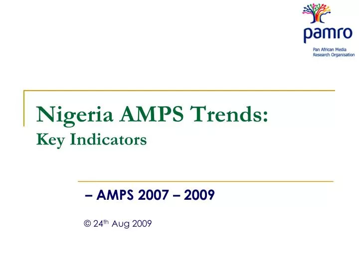 nigeria amps trends key indicators