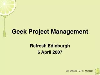 Geek Project Management