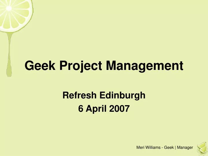 geek project management