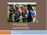 Undergraduate Program Agronomy - slide 1