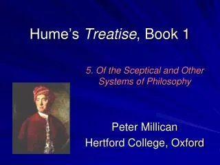 Hume’s Treatise , Book 1