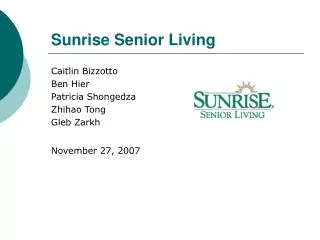 Sunrise Senior Living