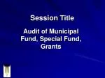 Session Title - slide 1
