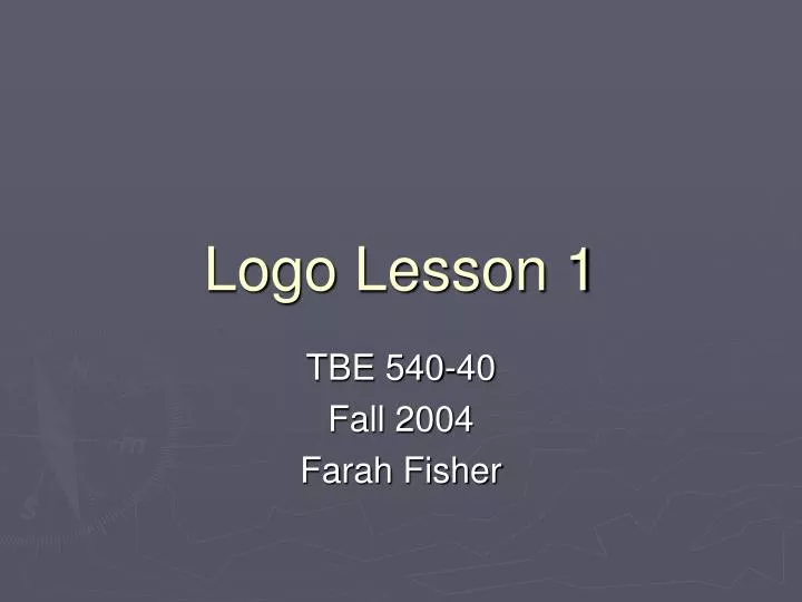 logo lesson 1