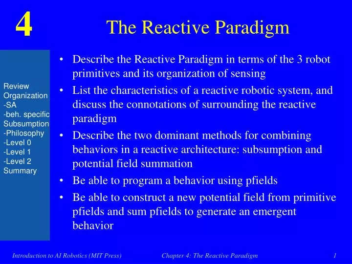 the reactive paradigm