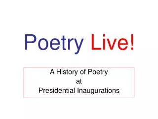 Poetry Live!
