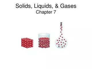 Solids, Liquids, &amp; Gases Chapter 7
