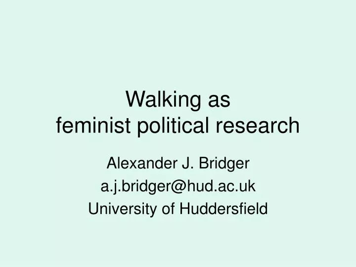 walking as feminist political research