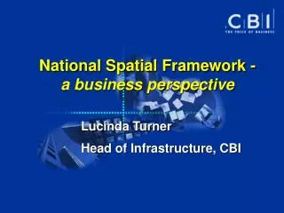 national spatial framework a business perspective