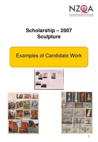 Scholarship – 2007 Sculpture