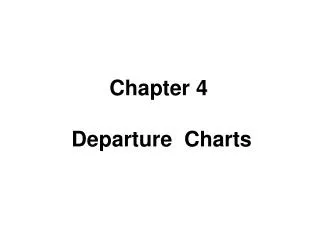 Chapter 4 Departure Charts