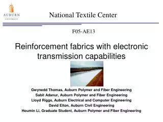 Reinforcement fabrics with electronic transmission capabilities