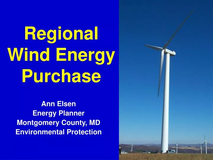 regional wind energy purchase