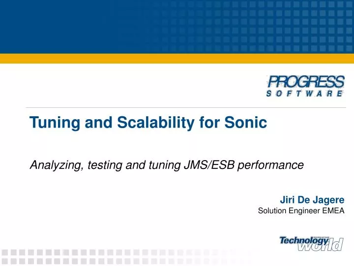 tuning and scalability for sonic