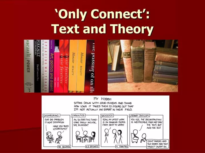 only connect text and theory