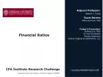 CFA Institute Research Challenge - slide 1