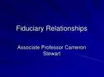 Fiduciary Relationships - slide 1