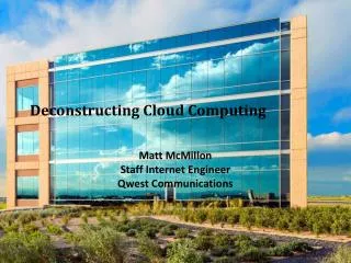 Deconstructing Cloud Computing