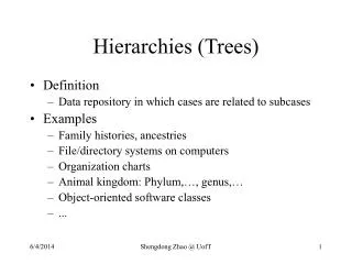Hierarchies (Trees)