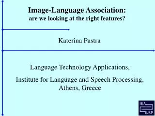 Image-Language Association: are we looking at the right features?