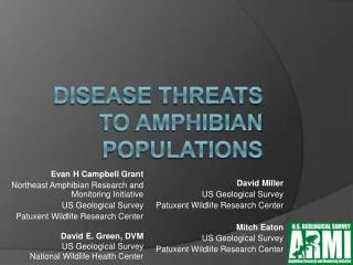 Disease Threats to Amphibian Populations