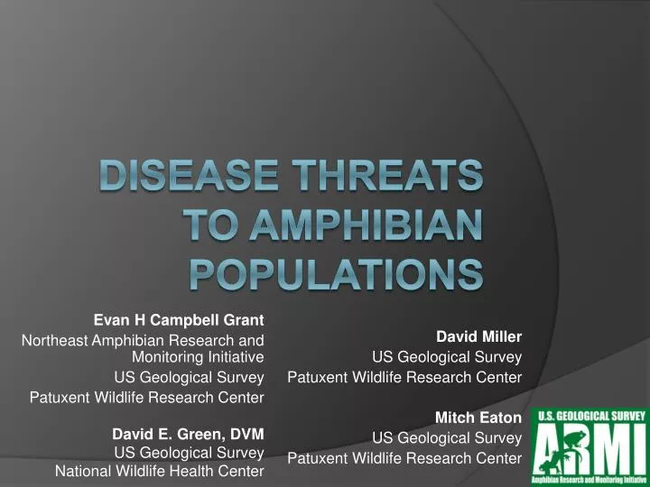 disease threats to amphibian populations