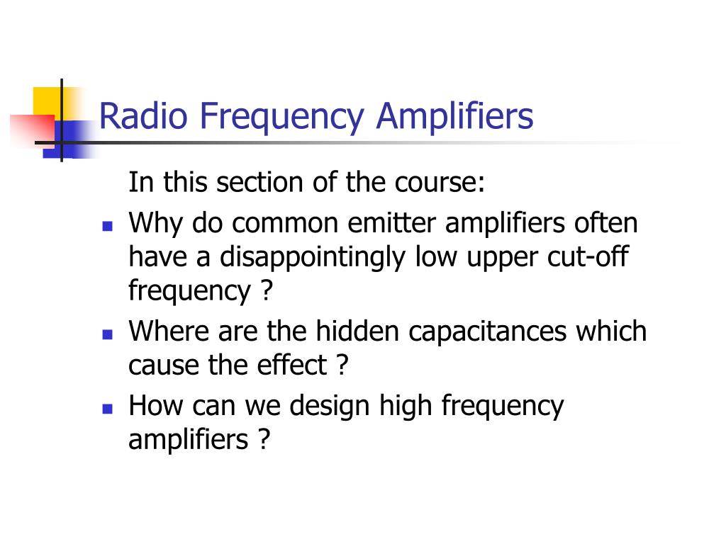 PPT - Radio Frequency Amplifiers PowerPoint Presentation, free download ...