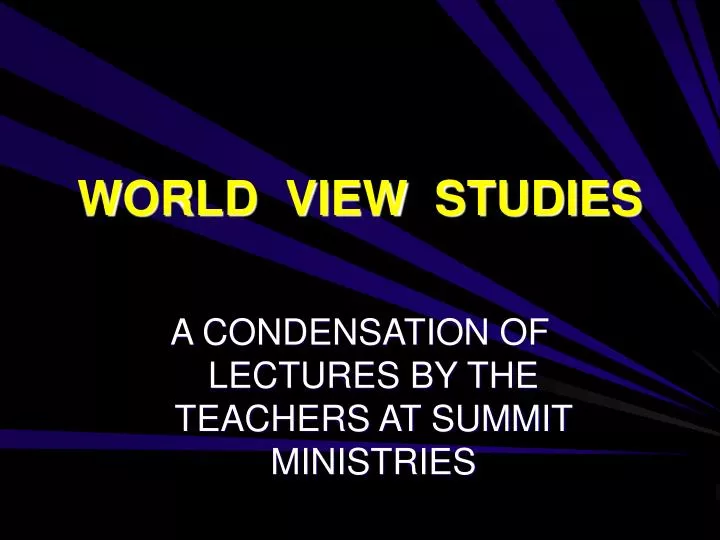 world view studies