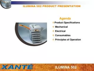 ILUMINA 502 PRODUCT PRESENTATION