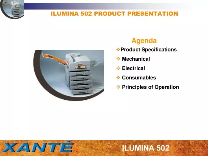 ilumina 502 product presentation