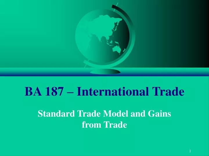 ba 187 international trade