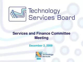 Services and Finance Committee Meeting
