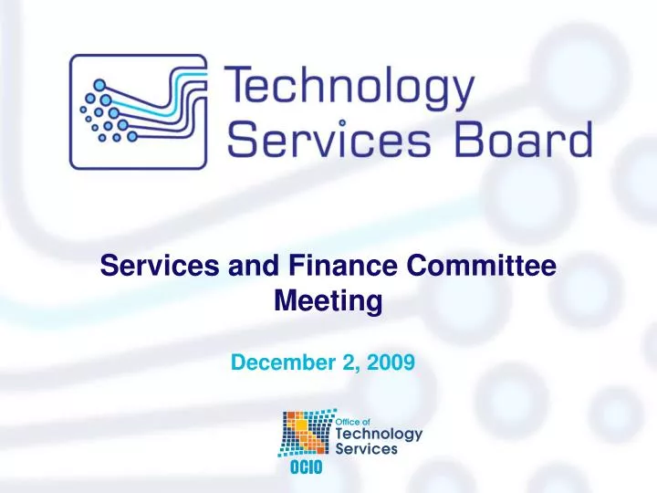services and finance committee meeting