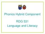 Phonics Hybrid Component - slide 1