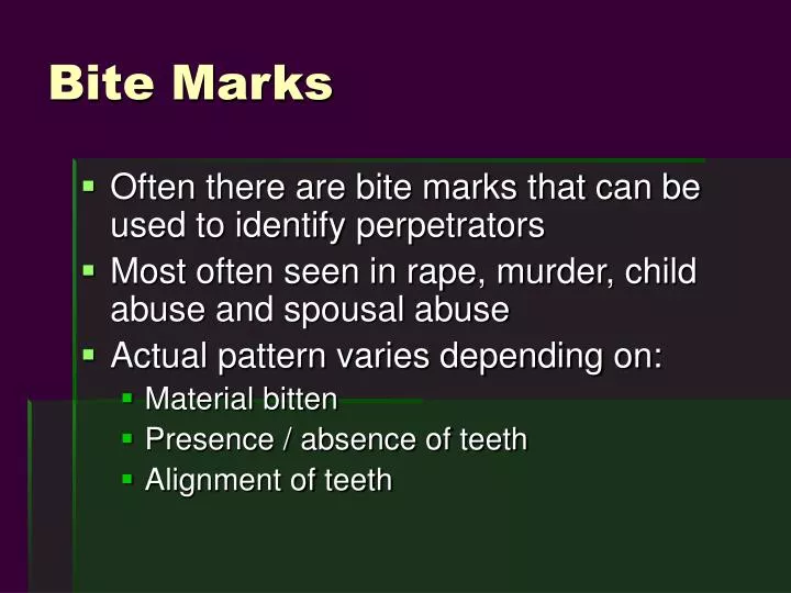 bite marks