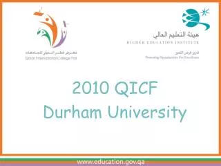 2010 QICF Durham University