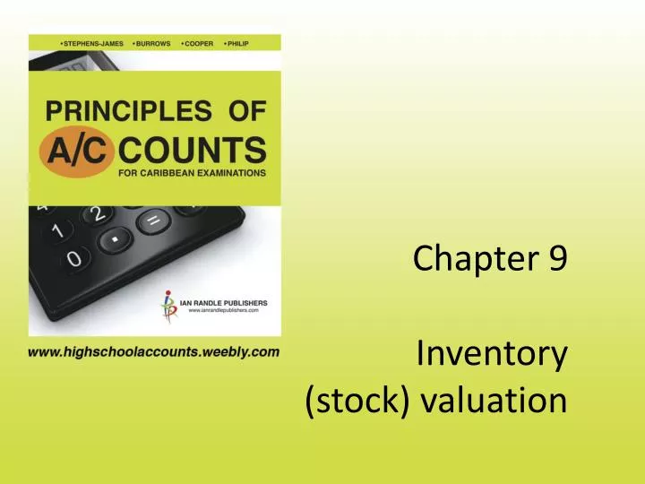 chapter 9 inventory stock valuation