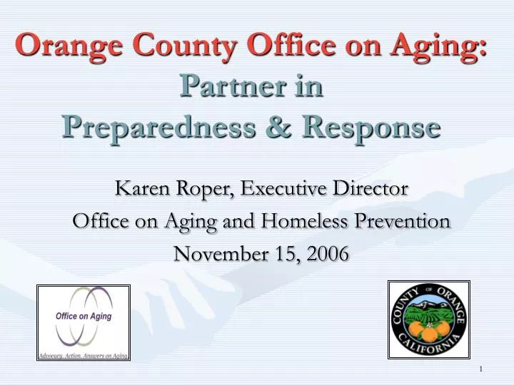 orange county office on aging partner in preparedness response
