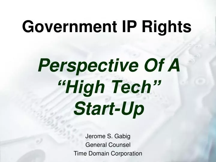 government ip rights