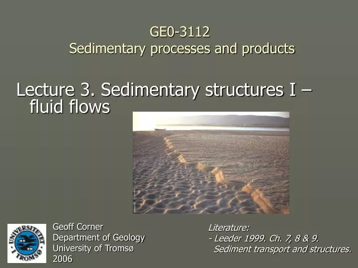 ge0 3112 sedimentary processes and products