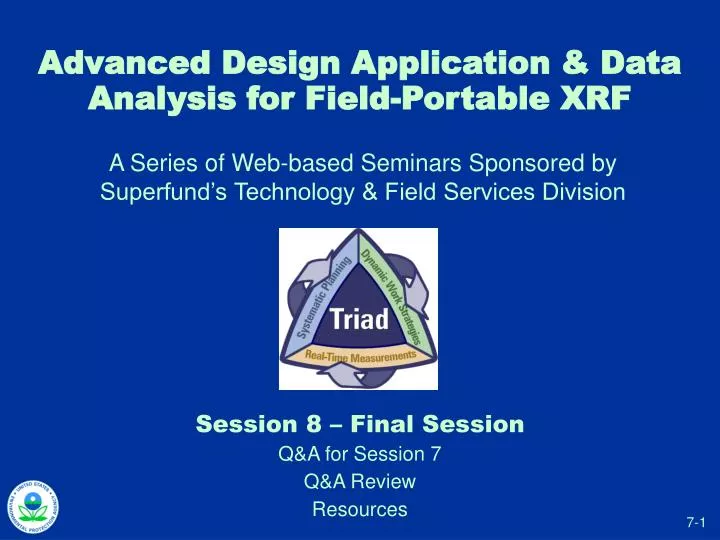 advanced design application data analysis for field portable xrf