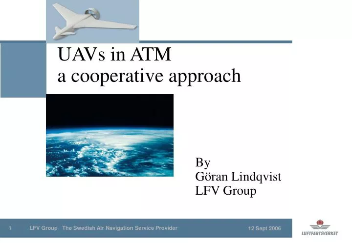 uavs in atm a cooperative approach