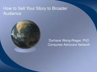 How to Sell Your Story to Broader Audience