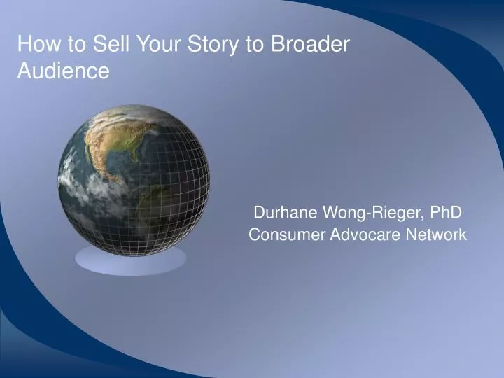 how to sell your story to broader audience