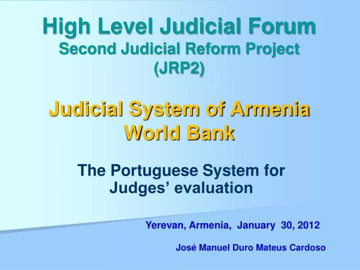 high level judicial forum second judicial reform project jrp2 judicial system of armenia world bank