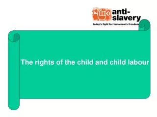 The rights of the child and child labour