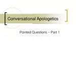 Conversational Apologetics - slide 1