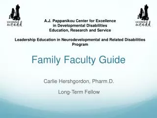 Family Faculty Guide