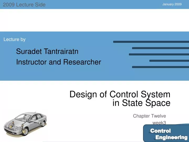 design of control system in state space