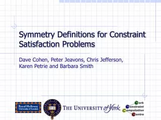 Symmetry Definitions for Constraint Satisfaction Problems